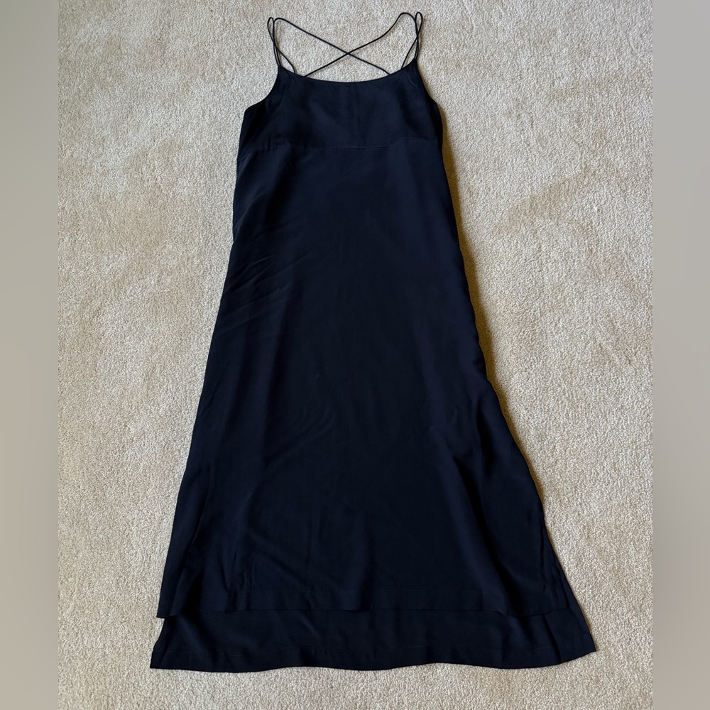 Madewell silk black slip dress size 6‎ - Picture 3 of 7